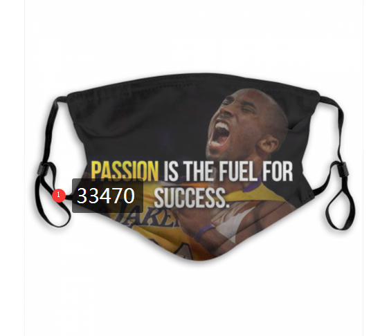 2021 NBA Los Angeles Lakers #24 kobe bryant 33470 Dust mask with filter->nba dust mask->Sports Accessory